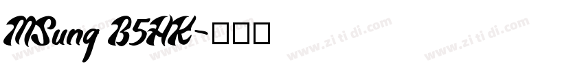 MSung B5HK字体转换
